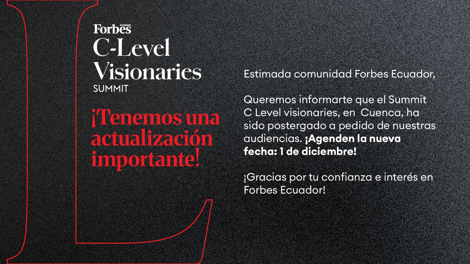 Invitación C-LEVEL VISIONARIES